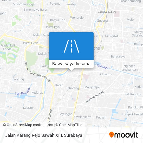 Peta Jalan Karang Rejo Sawah XIII