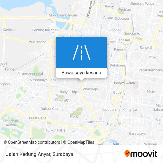 Peta Jalan Kedung Anyar