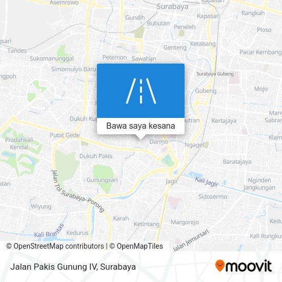 Peta Jalan Pakis Gunung IV