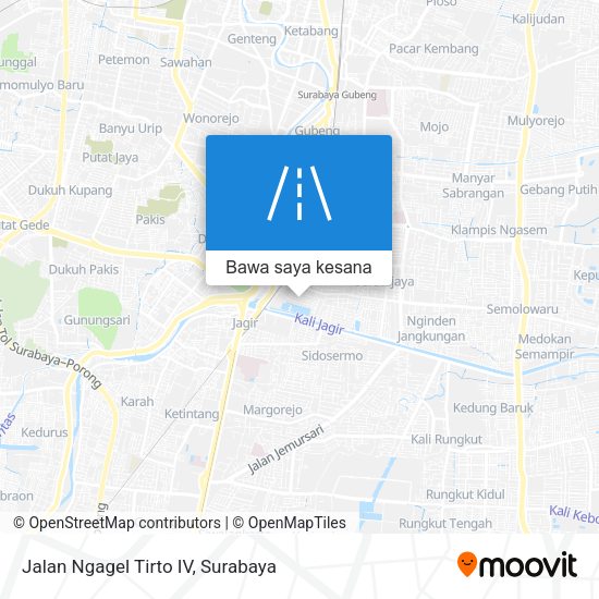 Peta Jalan Ngagel Tirto IV