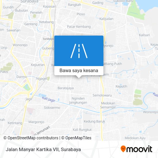 Peta Jalan Manyar Kartika VII