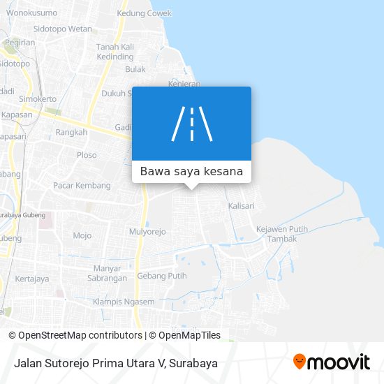 Peta Jalan Sutorejo Prima Utara V