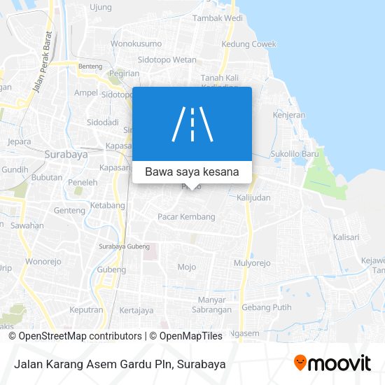 Peta Jalan Karang Asem Gardu Pln