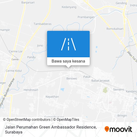 Peta Jalan Perumahan Green Ambassador Residence