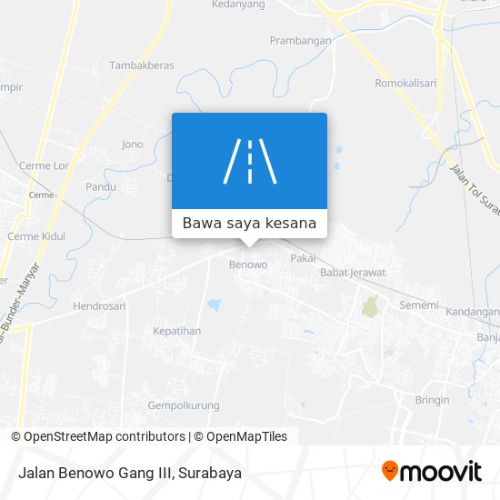 Peta Jalan Benowo Gang III
