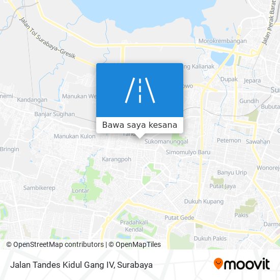 Peta Jalan Tandes Kidul Gang IV