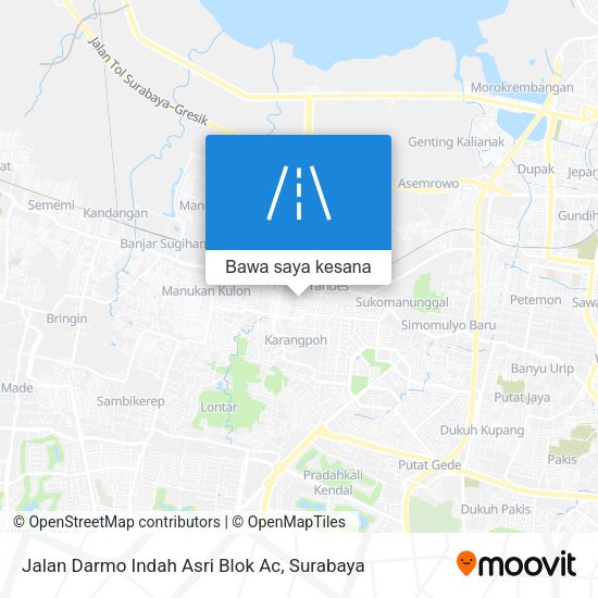 Peta Jalan Darmo Indah Asri Blok Ac