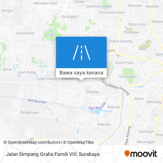 Peta Jalan Simpang Graha Famili VIII