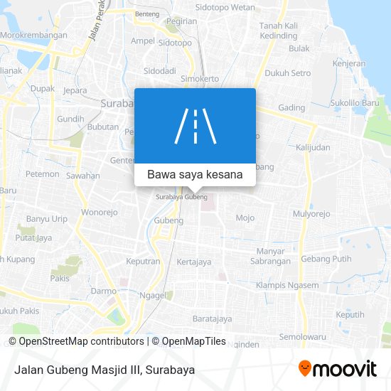 Peta Jalan Gubeng Masjid III