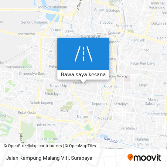 Peta Jalan Kampung Malang VIII