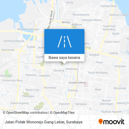 Peta Jalan Polak Wonorejo Gang Lebar