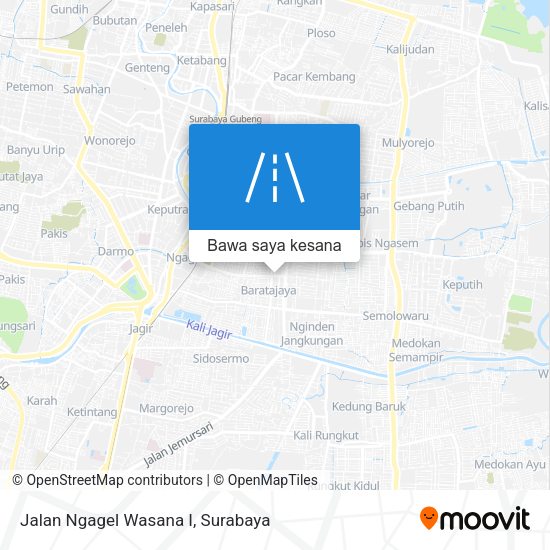 Peta Jalan Ngagel Wasana I