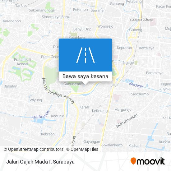 Peta Jalan Gajah Mada I