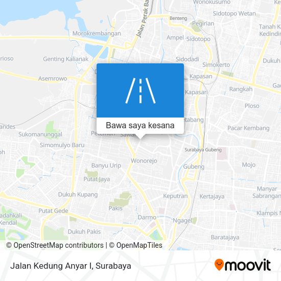 Peta Jalan Kedung Anyar I