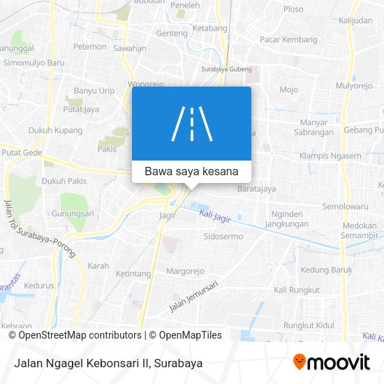 Peta Jalan Ngagel Kebonsari II