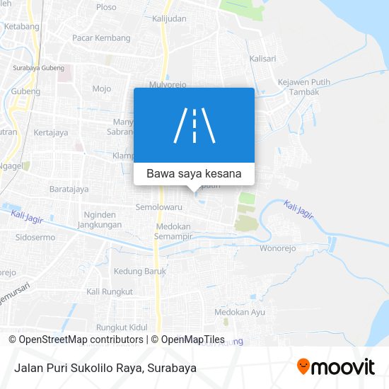 Peta Jalan Puri Sukolilo Raya