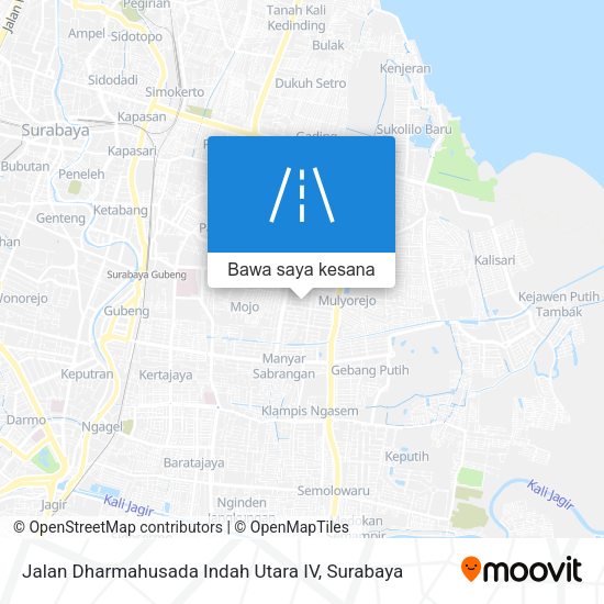 Peta Jalan Dharmahusada Indah Utara IV