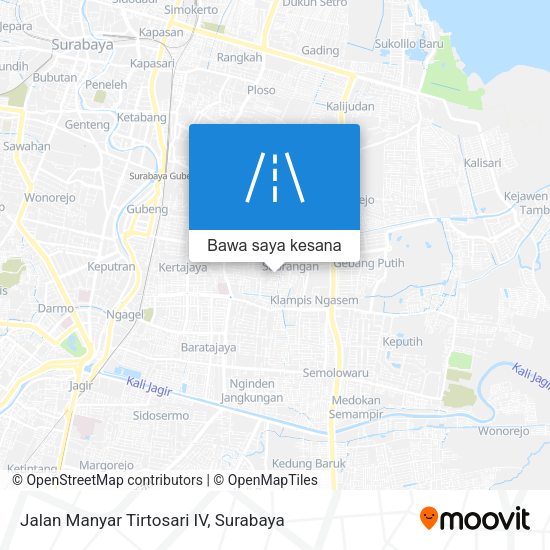 Peta Jalan Manyar Tirtosari IV