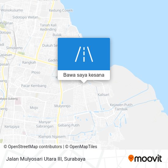Peta Jalan Mulyosari Utara III