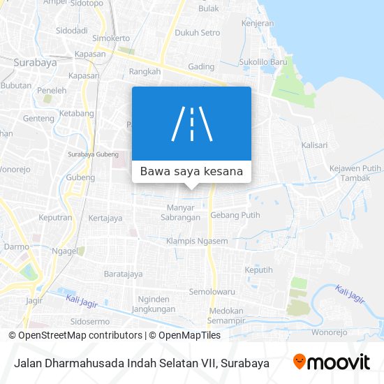 Peta Jalan Dharmahusada Indah Selatan VII