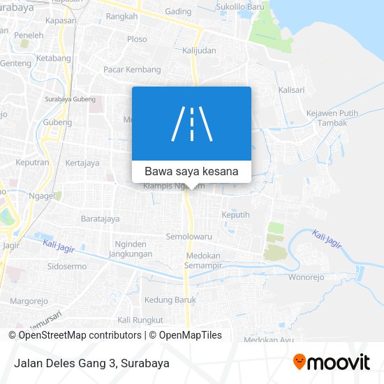Peta Jalan Deles Gang 3