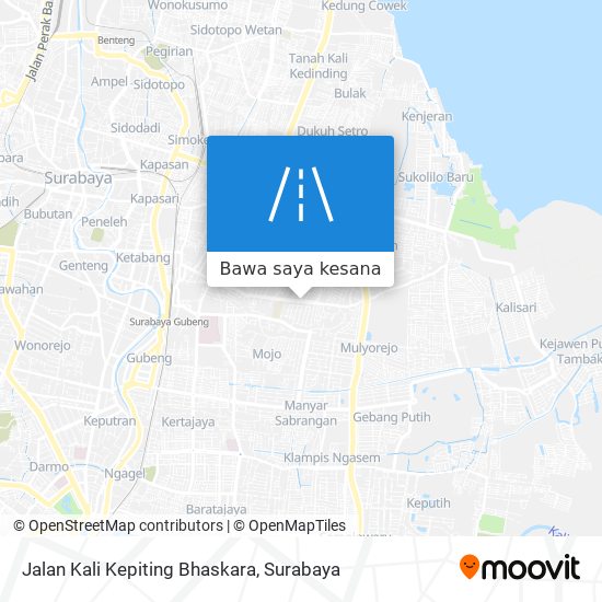 Peta Jalan Kali Kepiting Bhaskara