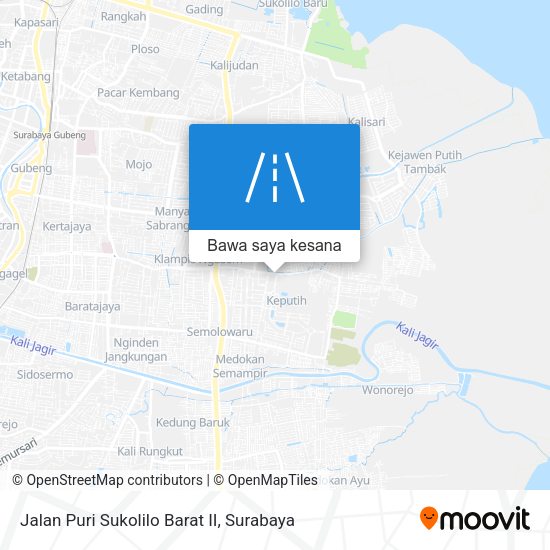 Peta Jalan Puri Sukolilo Barat II