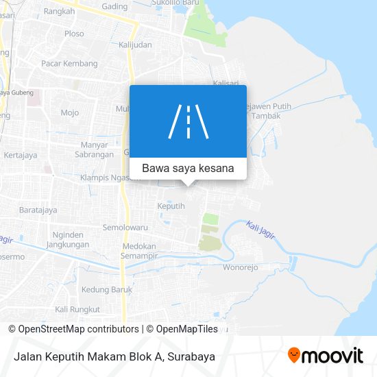 Peta Jalan Keputih Makam Blok A