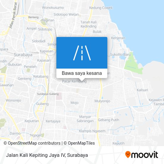 Peta Jalan Kali Kepiting Jaya IV