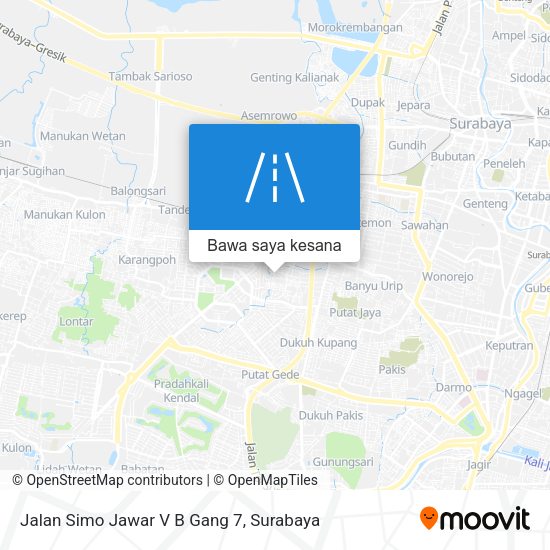 Peta Jalan Simo Jawar V B Gang 7