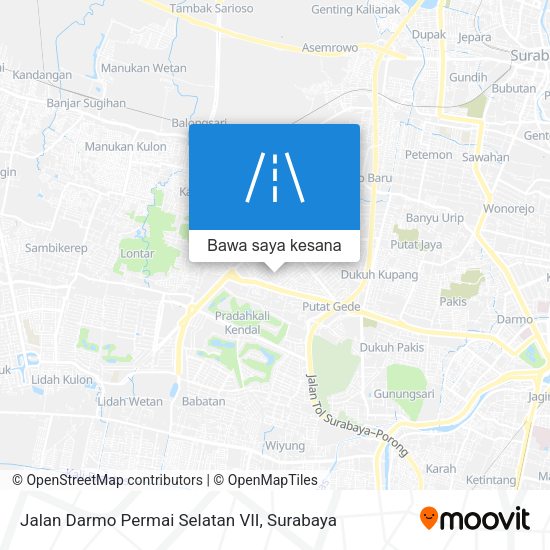 Peta Jalan Darmo Permai Selatan VII