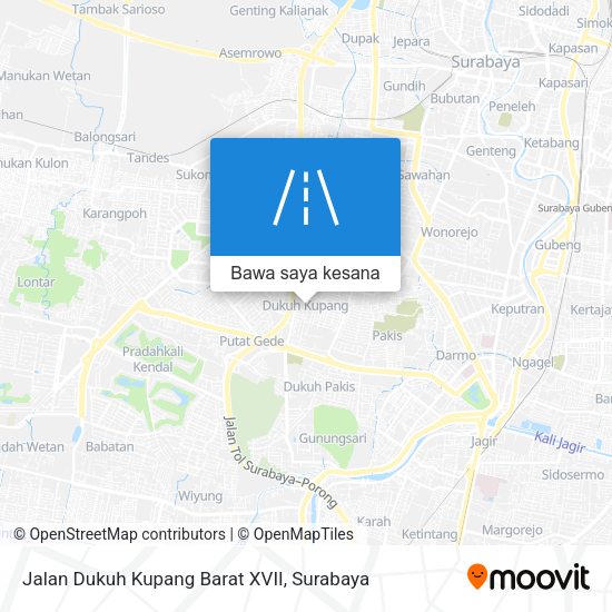 Peta Jalan Dukuh Kupang Barat XVII