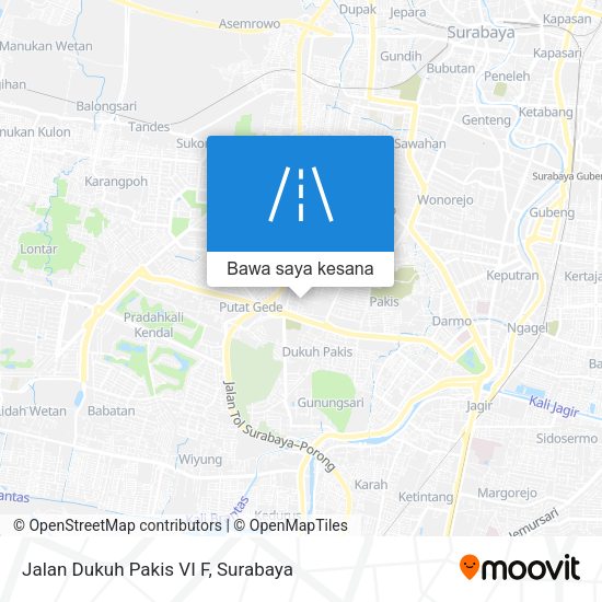 Peta Jalan Dukuh Pakis VI F