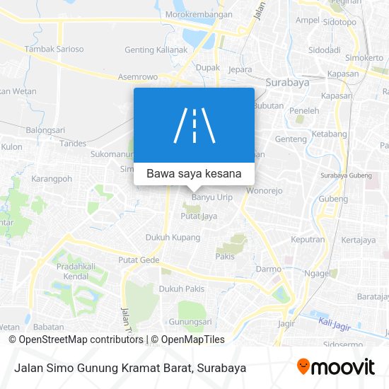 Peta Jalan Simo Gunung Kramat Barat