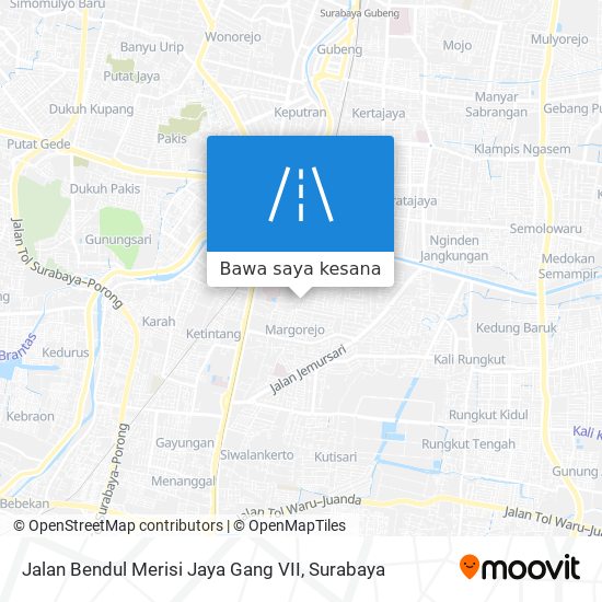 Peta Jalan Bendul Merisi Jaya Gang VII