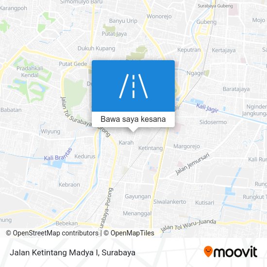Peta Jalan Ketintang Madya I