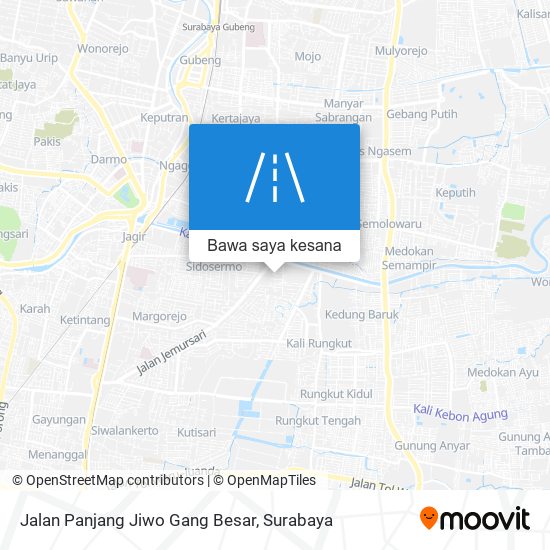 Peta Jalan Panjang Jiwo Gang Besar