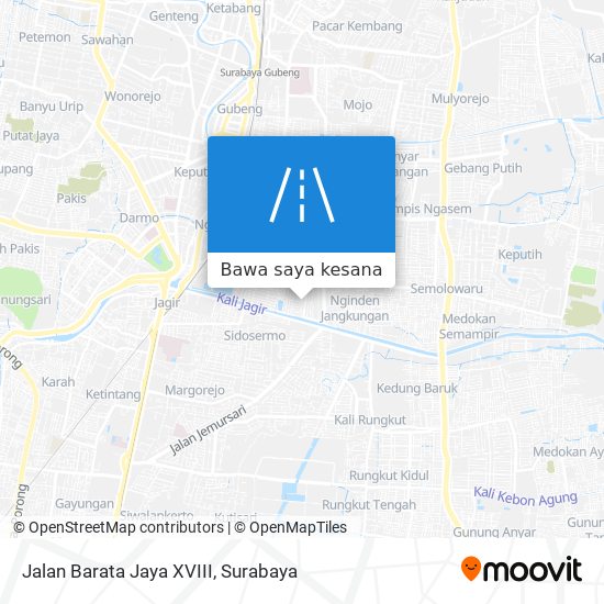 Peta Jalan Barata Jaya XVIII