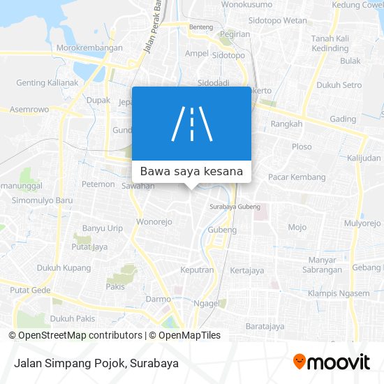 Peta Jalan Simpang Pojok