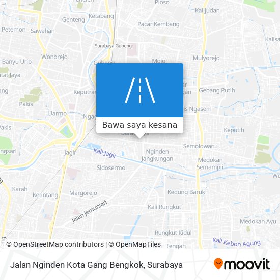 Peta Jalan Nginden Kota Gang Bengkok