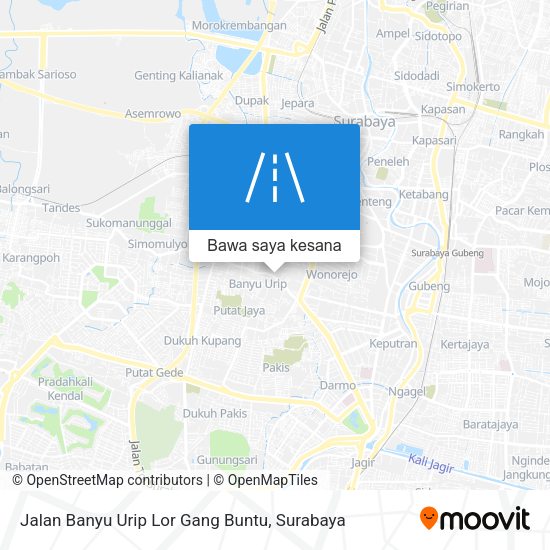 Peta Jalan Banyu Urip Lor Gang Buntu