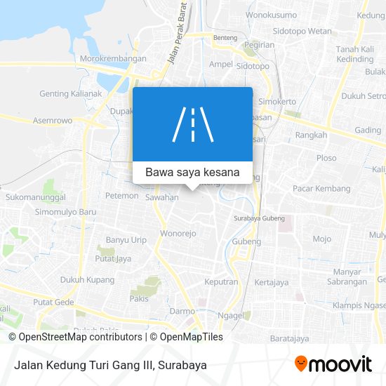 Peta Jalan Kedung Turi Gang III