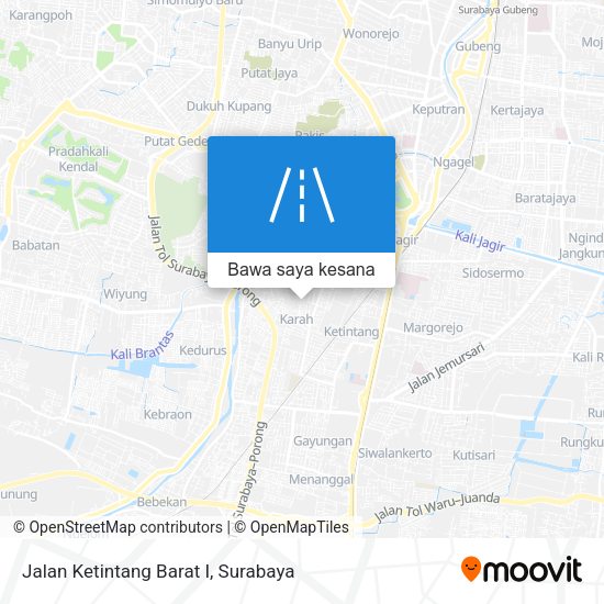 Peta Jalan Ketintang Barat I