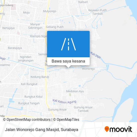 Peta Jalan Wonorejo Gang Masjid