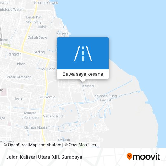Peta Jalan Kalisari Utara XIII