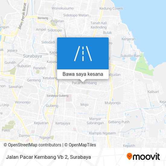 Peta Jalan Pacar Kembang Vb 2