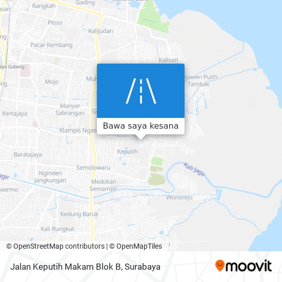 Peta Jalan Keputih Makam Blok B