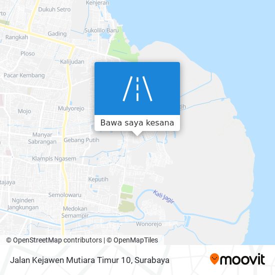 Peta Jalan Kejawen Mutiara Timur 10