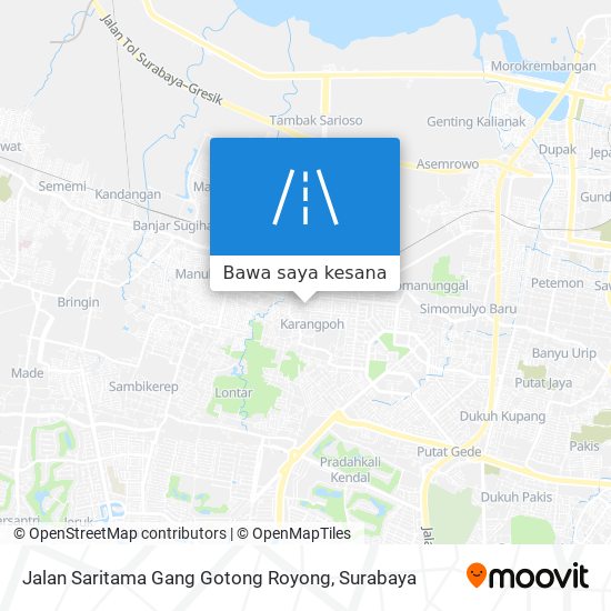 Peta Jalan Saritama Gang Gotong Royong