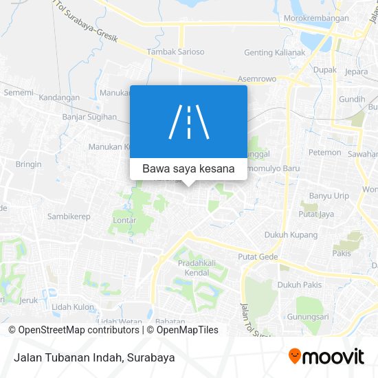 Peta Jalan Tubanan Indah